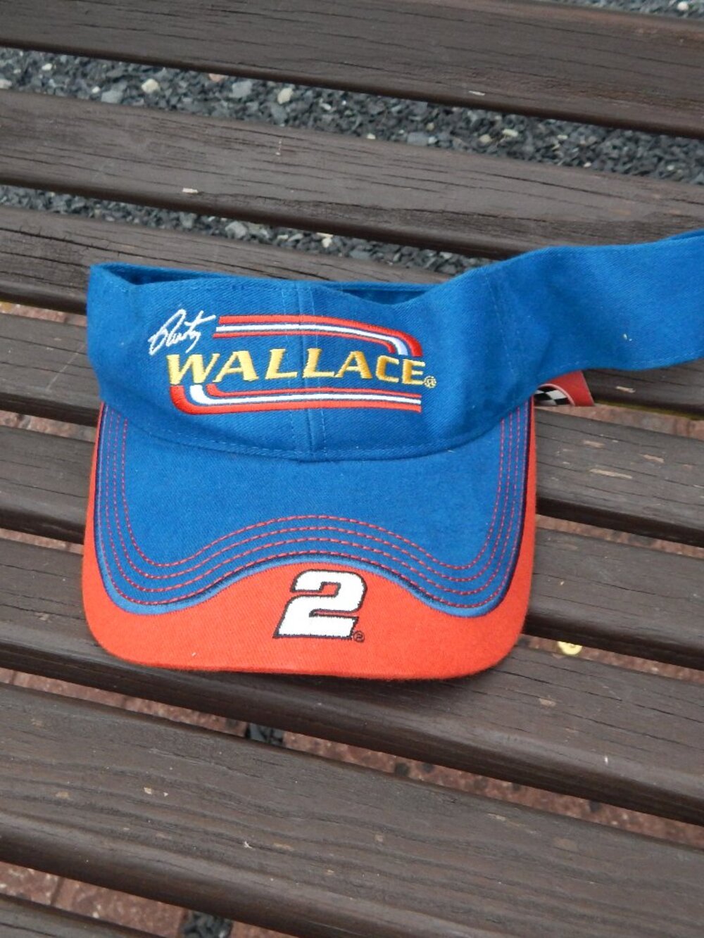 Rusty Wallace #2 NASCAR Adjustable Visor/Hat Winner's Circle
